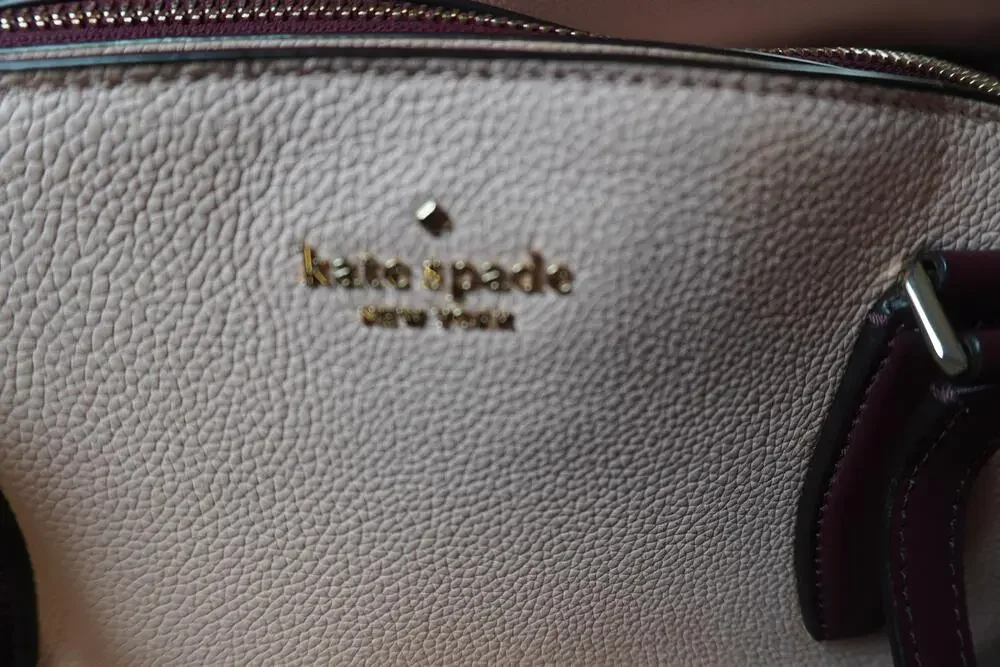 Kate Spade Tote Bag Womens Large Pink Leather Colorblock Zip Shoulder Everyday
